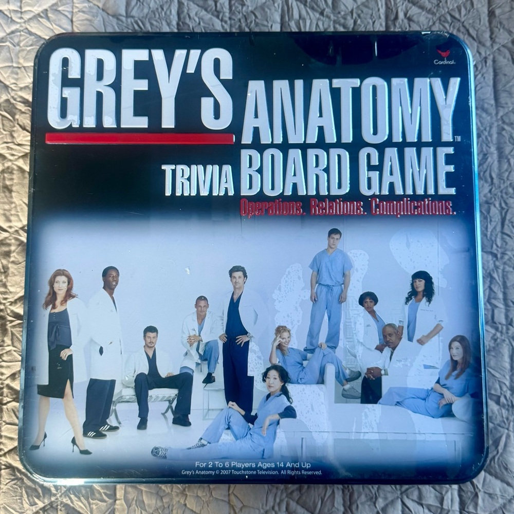 Sealed 2007 Grey's Anatomy
Trivia Board Game